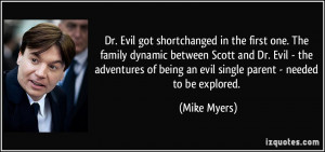 family dynamic between Scott and Dr. Evil - the adventures of being ...