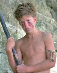 ... Lord of the Flies . He is the most violent, s Roger in the 1990 film