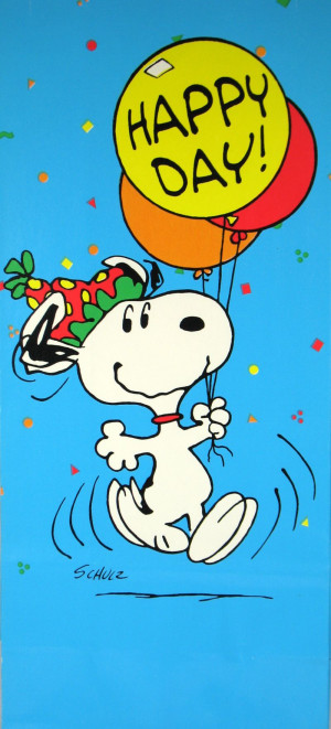 Snoopy Happy Saturday Images Snoopy clown gift bag - happy
