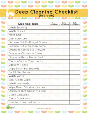 House Cleaning Checklist For Kids Photos