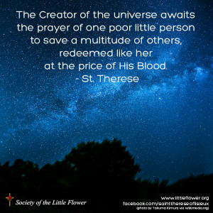 The Creator of the universe awaits the prayer of one poor little ...