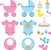Clipart Cute Baby Pink Girl