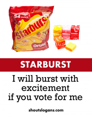 High School Campaign Slogans With Candy