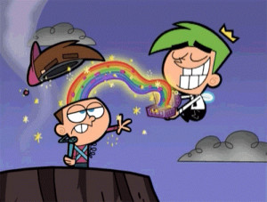 gif funny rainbow weird childhood what cosmo timmy turner fairly odd ...