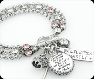 Jewelry with Quotes, Message Jewelry, Message Bracelet, Quotation ...