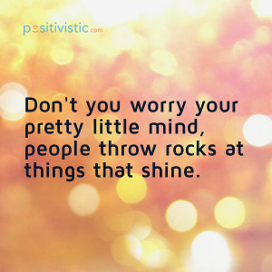 encouragement not to worry: quote encouragement worry rocks people ...