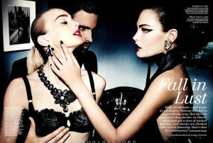 Tom Pecheux, Sigrid Agren and Catherine McNeil by Mario Testino for ...