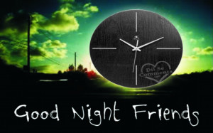 Good night with clock