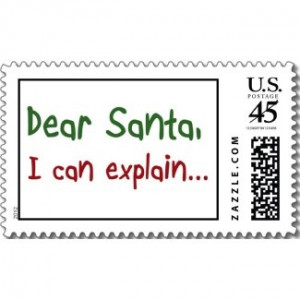 stamps. $20.95 http://www.zazzle.com/funny_christmas_santa_quotes ...