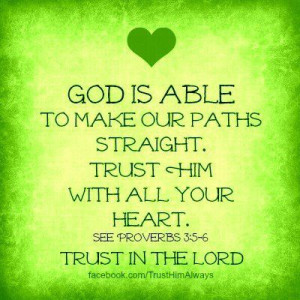 God is able...