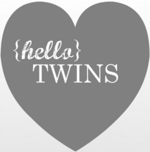Baby Twin Quotes Twins baby shower invitation
