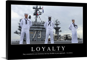 Loyalty: Inspirational Quote and Motivational Poster Wall Art