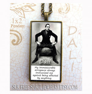 Dali Quotes Necklace, Boho Jewelry, Salvador Dali, Dali Quote,1x2 ...