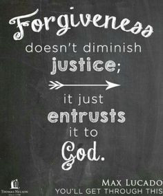 forgive when someone has wronged us. We say, 