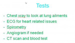 Tests for shortness of breath