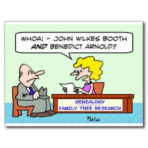 john_wilkes_booth_benedict_arnold_genealogy_postcard ...