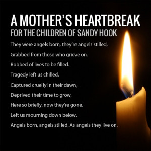 ... she wrote in memory of the young victims of Sandy Hook Elementary