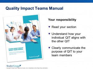 Copyright © Studer Group. Please do not quote, cite, or disseminate ...