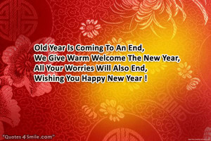 old year is coming to an end we give warm welcome the new year all ...