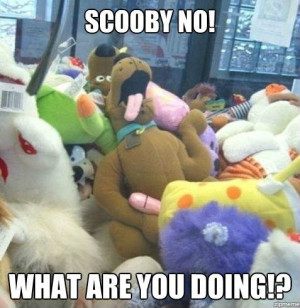 Scooby no what are you doing?!