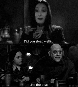 quote Black and White classic horror old my posts dead the addams ...