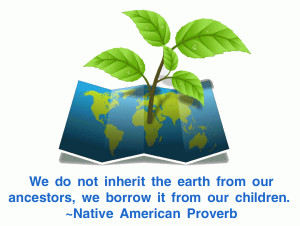 day and thought i would make an image quote from it for earth day ...