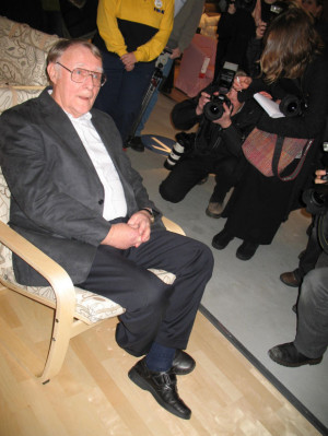Ingvar Kamprad, founder and chairman of IKEA Einrichtungen ...