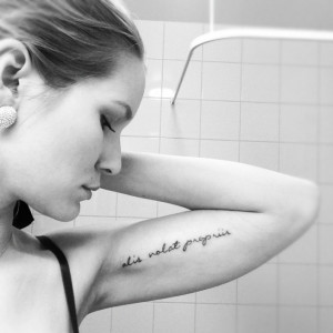Kat Von D Tattoos Designs Cursive Letters For Tattoos Quote Tattoos