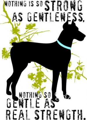 Doberman Pinscher Art Print - Inspirational Dog Print Series