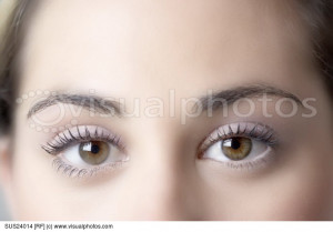 Close Womans Eyes Sus