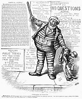 cartoon 1872 by Thomas Nast on the power of Tammany leader William