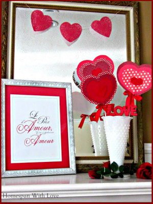 What ideas do you have for Valentine decorating this year? In case you ...