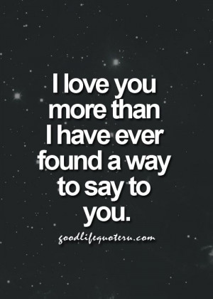 To My: Celicia Mariz, I love you more than you know! I thank God for ...