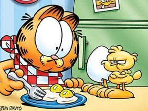 Garfield is actually dying of starvation, and just imagining Jon and ...