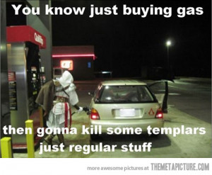 Funny photos funny Ezio gas station Assassins Creed