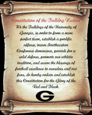 Georgia Bulldogs Constitution Image