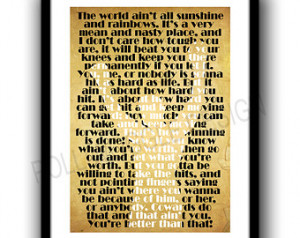 Rocky Balboa, digital art, minimalist, quote,inspirational movie quote ...