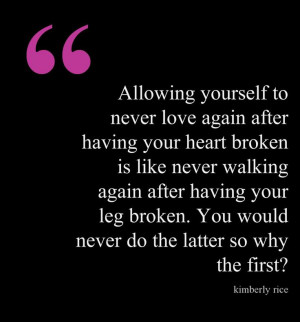 Love breakup starting over quote