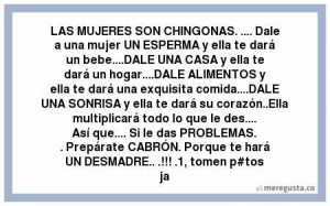 LAS MUJERES SON CHINGONAS. .... Dale a una mujer UN ESPERMA y ella te ...