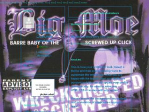 Big Moe - Clear With Christmas Reindeer MySpace Layout Preview