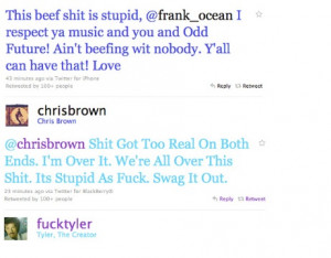Odd Futureism: Chris Brown and Tyler The Creator Tweet a Truce and ...