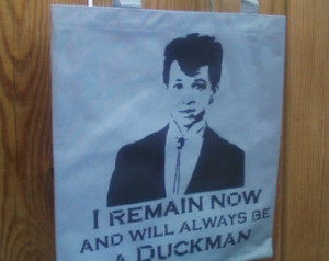 Duckie Pretty In Pink Quotes Pretty in pink duckie tote bag