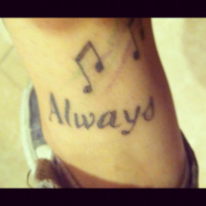 Always and Something Corporate Tattoo