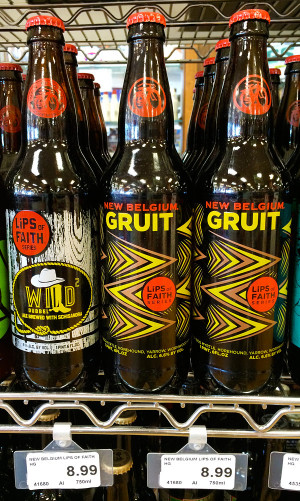 New Belgium Lips of Faith Wild 2 and Gruit $8.99 at Frugal's.