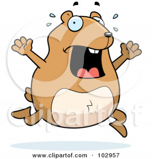 Cartoon Stressed Out Hamster