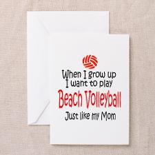 Beach Volleyball Greeting Cards