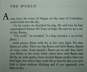 from The Book of Embraces by Eduardo Galeano. One of my most favorite ...