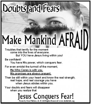 Allow Jesus to conquer your fears and doubts