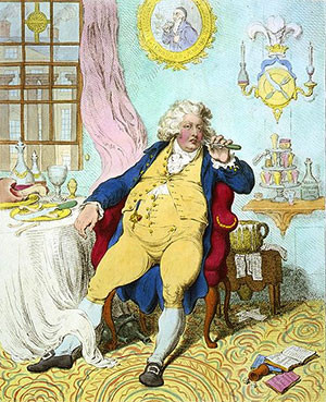 Caricature of George IV as the Prince of Wales