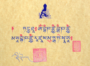 Medicine Buddha Mantra Throw